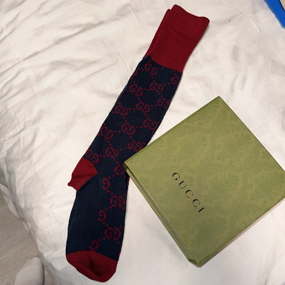 GG PATTERN COTTON BLEND SOCKS